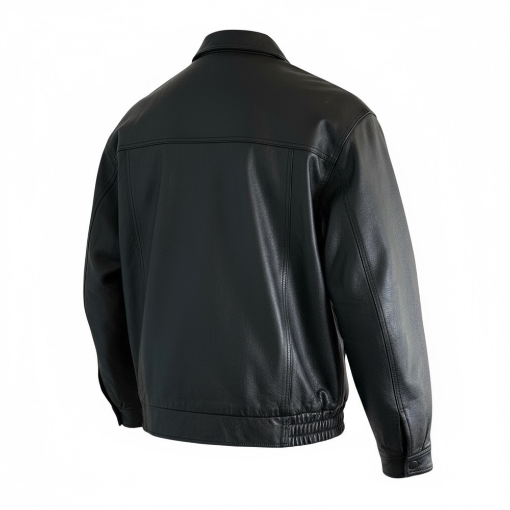USA Bikers Dream Apparel Mens Size 2X Black Leather Motorcycle Jacket Thinsulate - Picture 3 of 16